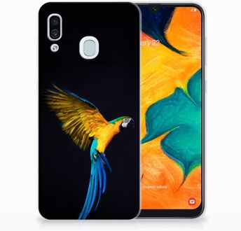 B2Ctelecom Samsung Galaxy A30 | A20 TPU Hoesje Design Papegaai