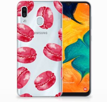 B2Ctelecom Samsung Galaxy A30 | A20 TPU Hoesje Design Pink Macarons