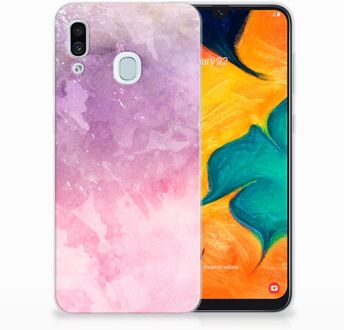 B2Ctelecom Samsung Galaxy A30 | A20 TPU Hoesje Design Pink Purple Paint