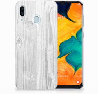 B2Ctelecom Samsung Galaxy A30 | A20 TPU Hoesje Design White Wood