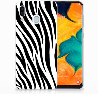 B2Ctelecom Samsung Galaxy A30 | A20 TPU Hoesje Design Zebra