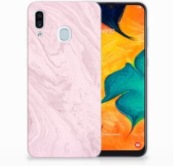 B2Ctelecom Samsung Galaxy A30 | A20 TPU Hoesje Marble Pink