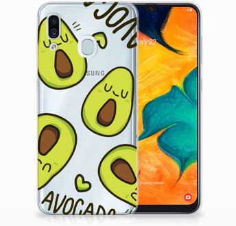 B2Ctelecom Samsung Galaxy A30 | A20 TPU-siliconen Hoesje Avocado Singing