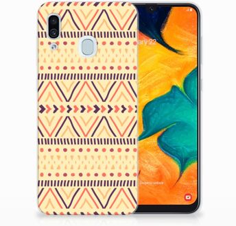 B2Ctelecom Samsung Galaxy A30 | A20 Uniek TPU Hoesje Aztec Yellow