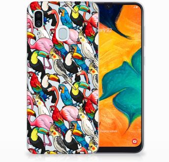 B2Ctelecom Samsung Galaxy A30 | A20 Uniek TPU Hoesje Birds