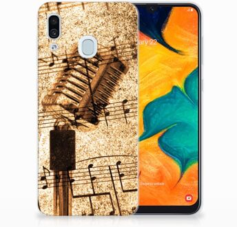 B2Ctelecom Samsung Galaxy A30 | A20 Uniek TPU Hoesje Bladmuziek