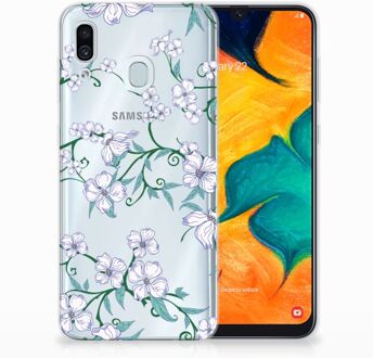 B2Ctelecom Samsung Galaxy A30 | A20 Uniek TPU Hoesje Blossom White