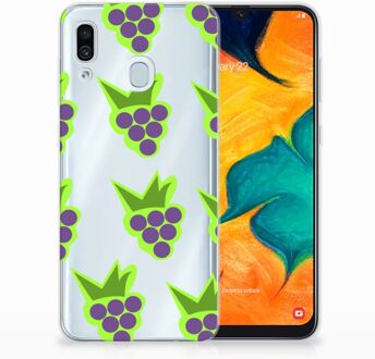 B2Ctelecom Samsung Galaxy A30 | A20 Uniek TPU Hoesje Druiven