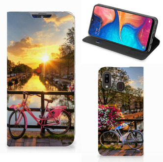 B2Ctelecom Samsung Galaxy A30 Book Cover Amsterdamse Grachten