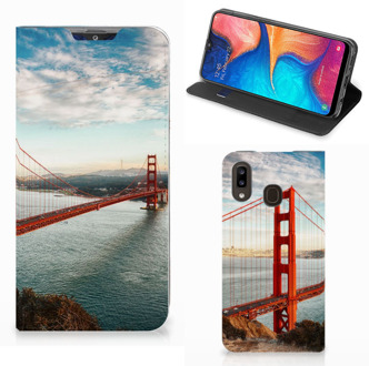 B2Ctelecom Samsung Galaxy A30 Book Cover Golden Gate Bridge