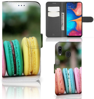 B2Ctelecom Samsung Galaxy A30 Book Cover Macarons