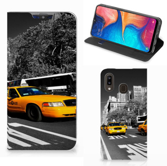 B2Ctelecom Samsung Galaxy A30 Book Cover New York Taxi