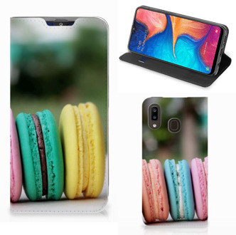 B2Ctelecom Samsung Galaxy A30 Flip Style Cover Macarons