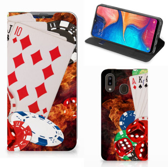 B2Ctelecom Samsung Galaxy A30 Hippe Standcase Casino