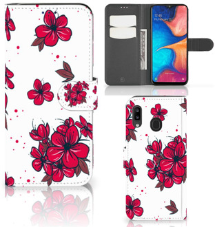 B2Ctelecom Samsung Galaxy A30 Hoesje Blossom Rood