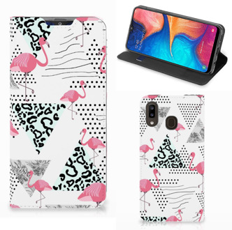 B2Ctelecom Samsung Galaxy A30 Hoesje maken Flamingo Triangle