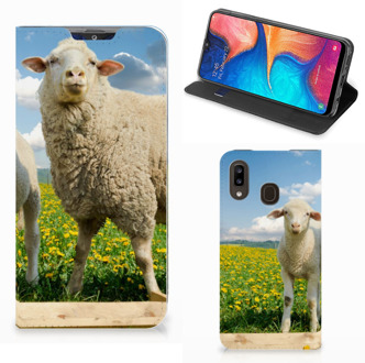 B2Ctelecom Samsung Galaxy A30 Hoesje maken Schaap en Lammetje