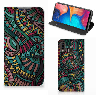 B2Ctelecom Samsung Galaxy A30 Hoesje met Magneet Aztec