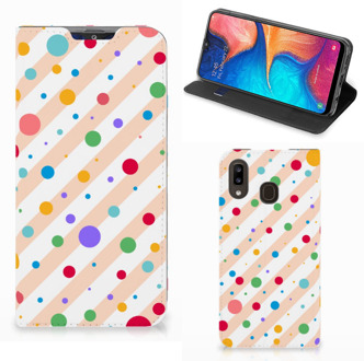 B2Ctelecom Samsung Galaxy A30 Hoesje met Magneet Dots