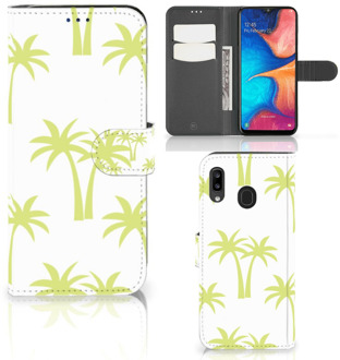 B2Ctelecom Samsung Galaxy A30 Hoesje Palmtrees