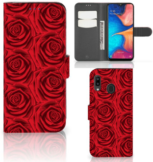 B2Ctelecom Samsung Galaxy A30 Hoesje Rood Rose