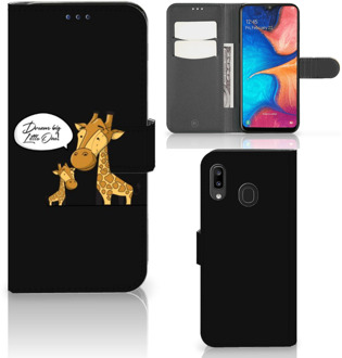 B2Ctelecom Samsung Galaxy A30 Leuk Hoesje Giraffe