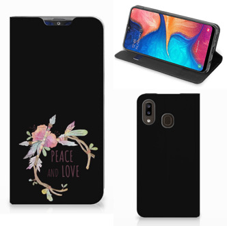 B2Ctelecom Samsung Galaxy A30 Magnet Case Boho Text