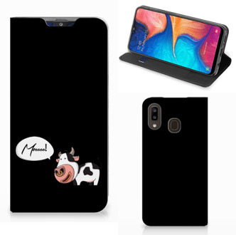 B2Ctelecom Samsung Galaxy A30 Magnet Case Cow