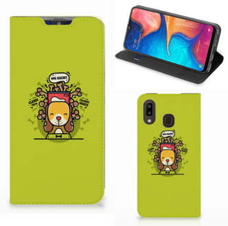 B2Ctelecom Samsung Galaxy A30 Magnet Case Doggy Biscuit