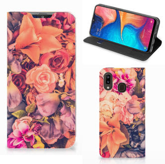 B2Ctelecom Samsung Galaxy A30 Smart Cover Bosje Bloemen