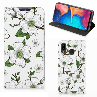 B2Ctelecom Samsung Galaxy A30 Smart Cover Dogwood Flowers