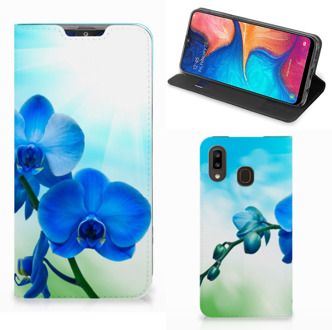 B2Ctelecom Samsung Galaxy A30 Smart Cover Orchidee Blauw