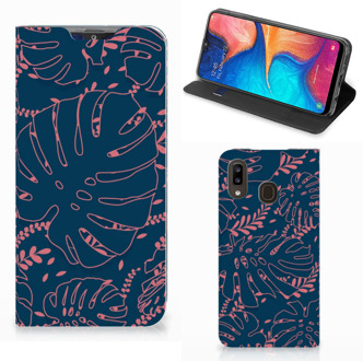 B2Ctelecom Samsung Galaxy A30 Smart Cover Palm Leaves