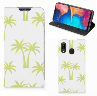 B2Ctelecom Samsung Galaxy A30 Smart Cover Palmtrees