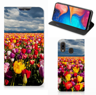 B2Ctelecom Samsung Galaxy A30 Smart Cover Tulpen