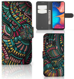 B2Ctelecom Samsung Galaxy A30 Telefoon Hoesje Aztec