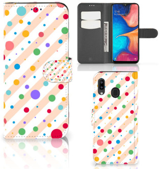 B2Ctelecom Samsung Galaxy A30 Telefoon Hoesje Dots