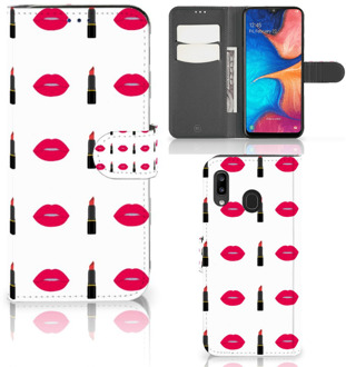 B2Ctelecom Samsung Galaxy A30 Telefoon Hoesje Lipstick Kiss