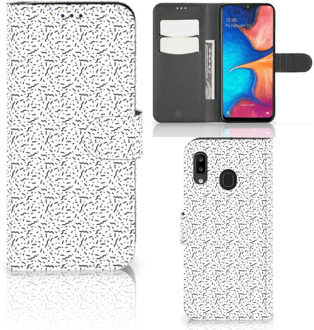 B2Ctelecom Samsung Galaxy A30 Telefoon Hoesje Stripes Dots