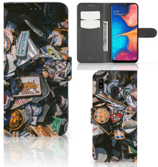 B2Ctelecom Samsung Galaxy A30 Telefoonhoesje met foto Badges