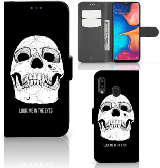 B2Ctelecom Samsung Galaxy A30 Telefoonhoesje met Naam Skull Eyes