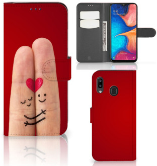 B2Ctelecom Samsung Galaxy A30 Wallet Case met Pasjes Liefde