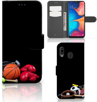 B2Ctelecom Samsung Galaxy A30 Wallet Case met Pasjes Sports