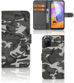 B2Ctelecom Samsung Galaxy A31 Telefoon Hoesje Cadeau voor hem Army Light