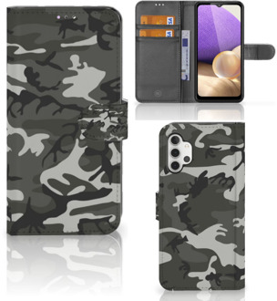 B2Ctelecom Samsung Galaxy A32 4G Telefoon Hoesje Cadeau voor hem Army Light