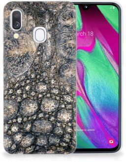 B2Ctelecom Samsung Galaxy A40 Back Cover Krokodillenprint