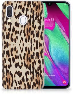 B2Ctelecom Samsung Galaxy A40 Back Cover Leopard