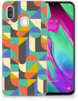 B2Ctelecom Samsung Galaxy A40 Backcase Funky Retro