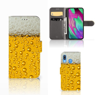 B2Ctelecom Samsung Galaxy A40 Book Cover Bier