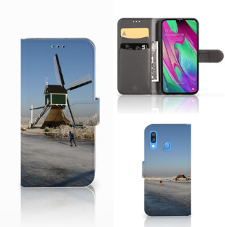 B2Ctelecom Samsung Galaxy A40 Flip Cover Schaatsers Friesland